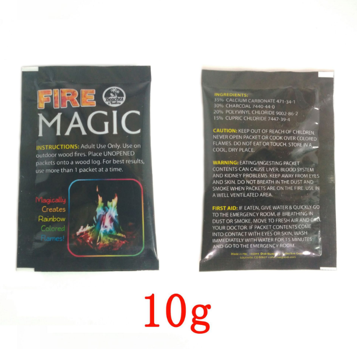 Polvo para Llamas de Colores, Paquete de 25g para Fiestas y Eventos