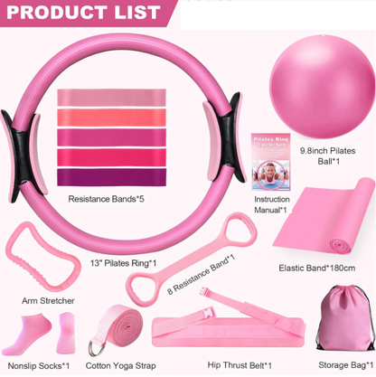 Set de Yoga y Pilates de 13 Piezas