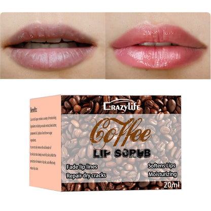 Exfoliante Labial de Café Crazylife para Cuidado Hidratante