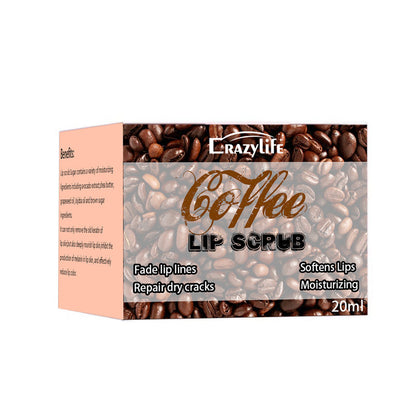 Exfoliante Labial de Café Crazylife para Cuidado Hidratante