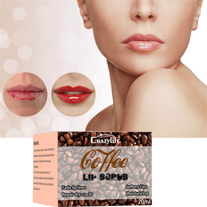 Exfoliante Labial de Café Crazylife para Cuidado Hidratante